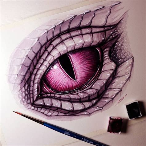 Dragon Eye Painting by LethalChris on DeviantArt | Dragon eye drawing