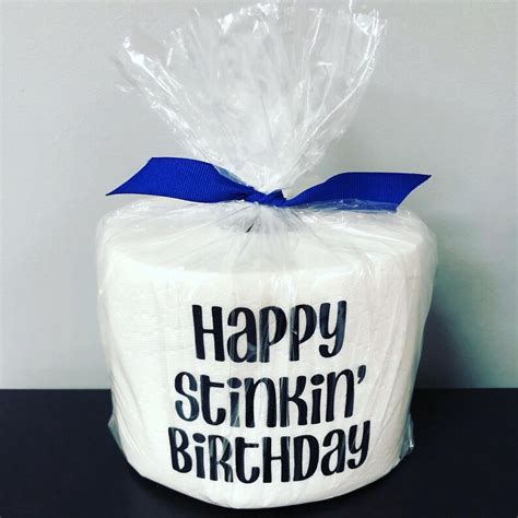 Birthday Gag Gift Toilet Paper Roll Funny Bathroom Signs | Etsy