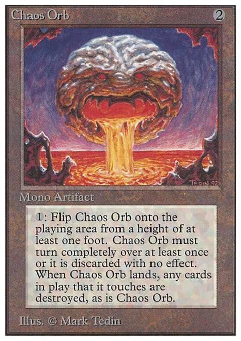 Chaos Orb (2ED MTG Card)