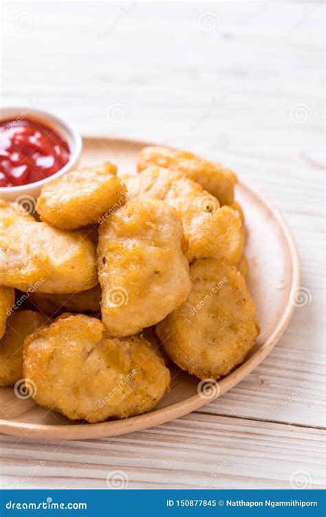 Chicken nuggets with sauce stock image. Image of crispy - 150877845