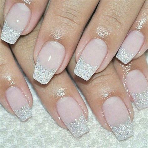 Go Bold And Stylish With White French Tip Nails With Glitter! – The FSHN