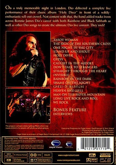 Dio: Holy Diver Live (DVD 2006) | DVD Empire