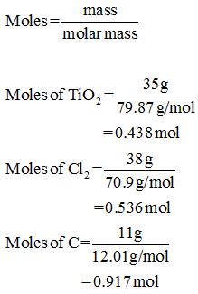 Answered: Titanium tetrachloride, TiCl4 , is… | bartleby