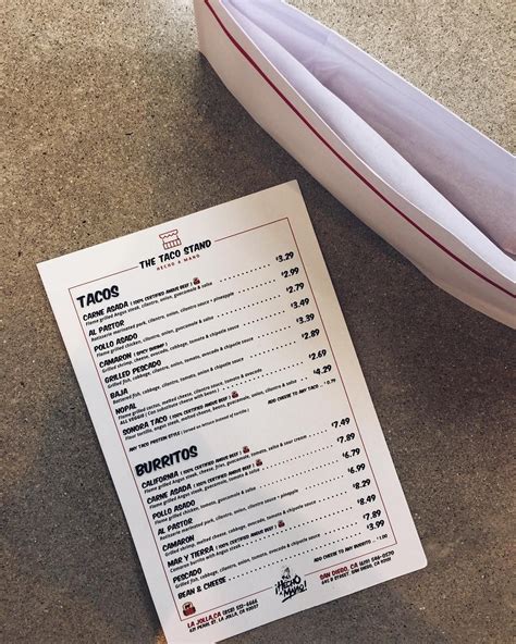 The Taco Stand on Instagram: “The only thing fresher than these recently printed menus at our B ...