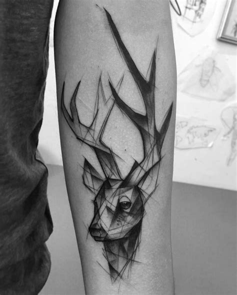 12+ Amazing Buck Head Tattoo Designs | PetPress