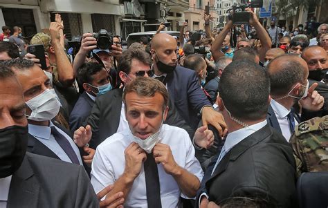 Macron delivers stern message to Lebanon’s leaders on visit to stricken ...