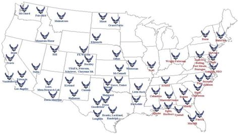 Air Force bases, state side | US Air Force 1983-2011 | Pinterest