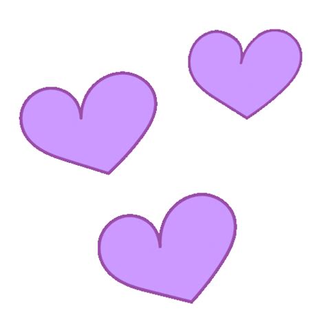 Purple Hearts Love Sticker by Amor Design Studio for iOS & Android ...