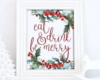 Eat drink be merry | Etsy