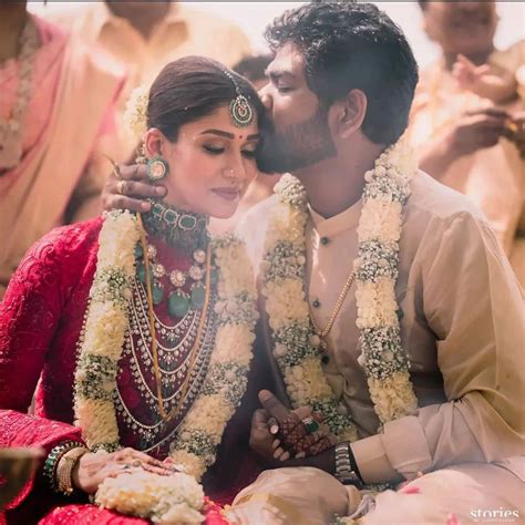 Nayanthara-Vignesh Shivan marriage: FIRST photos out, groom kisses bride on dreamy wedding day ...