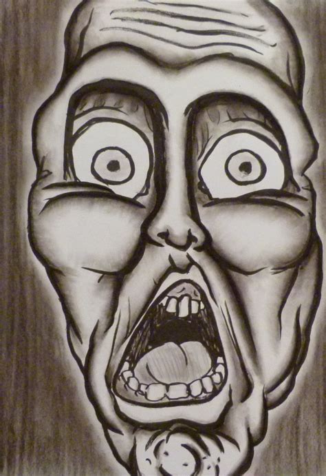 Scary Face Drawing at GetDrawings | Free download