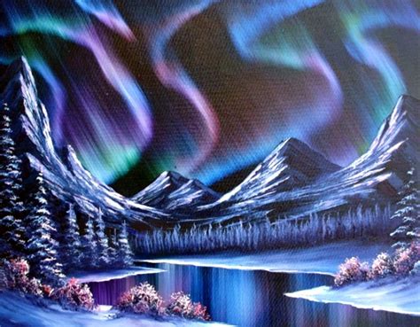 Northern Lights Oil Painting at PaintingValley.com | Explore collection ...