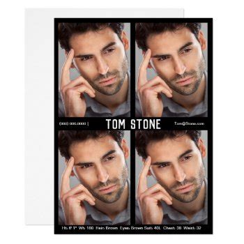 Actor Comp Card Template Database