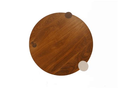 Black Walnut 48" Coffee Table with Ceramic Feature Leg by Hinterland Design For Sale at 1stDibs