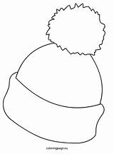 Printable Winter Hat Coloring Page  And Enjoyable Learning sketch template