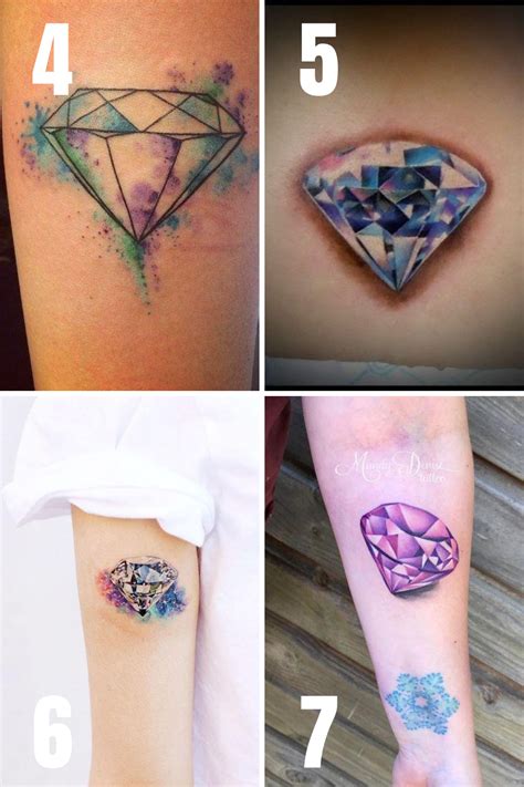 30 Brilliant Diamond Tattoos That Sparkle & Shine - tattooglee | Diamond tattoo designs, Wrist ...