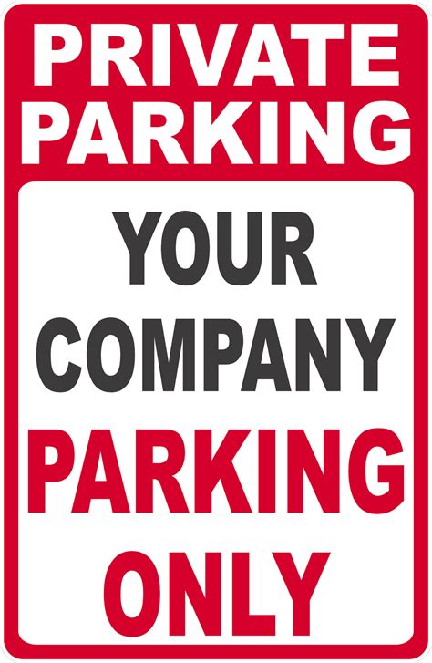 Custom Private Parking Your Business Sign – Signs by SalaGraphics