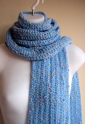 MAISIE- Women's Extra Long Scarf In Sky Blue With Pastel C… | Flickr