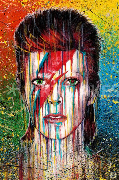 "DAVID BOWIE" Painting art prints and posters by Fernando Souza ...