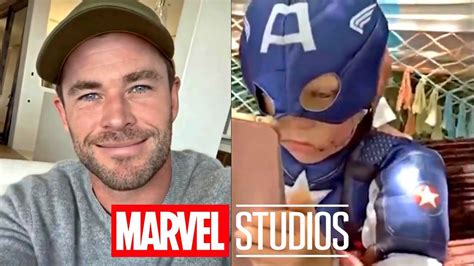 Avengers Cast React to Bridger - Marvel Actors Chris Evans and Hemsworth - YouTube