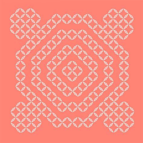 Decorative pattern, rhombus silhouette outline. Geometric background. Isolated vector 9826672 ...