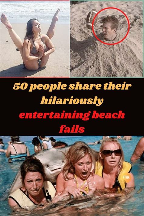 people share their hilarrously entertaining beach falls in the water ...