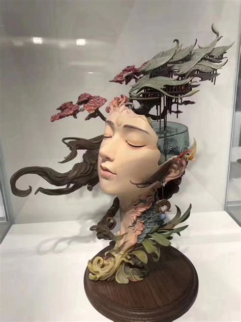 PolyJet 3D Printed Goddess Head Statue For Art Exhibition - FacFox