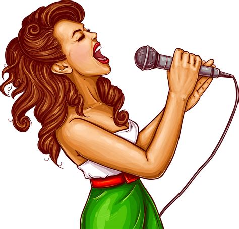 Download Woman Singing Png Clipart (#5248407) - PinClipart