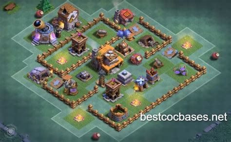 Best Builder Hall 4 Base - 23+ BH4 Base Layouts | Layout, Base, Builder