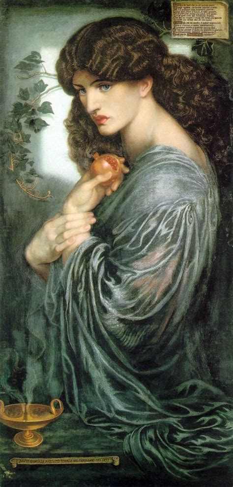 "Proserpine" by Dante Gabriel Rossetti (1874) | Dante gabriel rossetti, Pre raphaelite, Pre ...