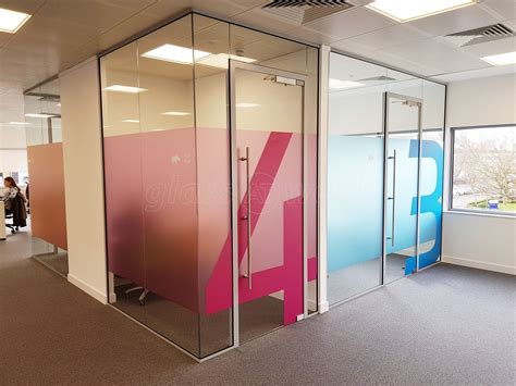 Large Glass Office Partitioning Fitout for Twogether Creative Ltd in ...