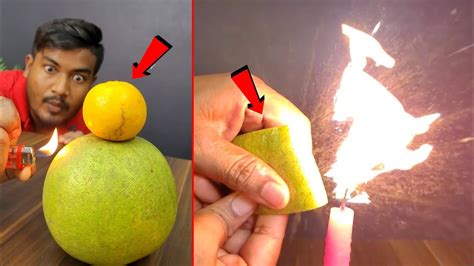 Cool Science Experiment - লেবুর ছাল দিয়ে এটা কেন হয় ?? - YouTube