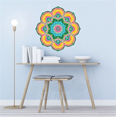 Large Mandala Wall Decals Spiritual Wall Art Mandala Wall | Etsy