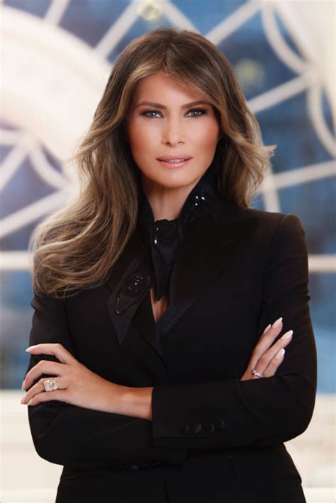 White House Releases First Lady Melania Trump's Official Portrait