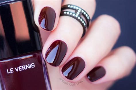 chanel rouge noir nail polish review - SoNailicious