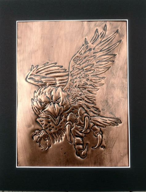 Copper eagle | Copper art, Lion sculpture, Art