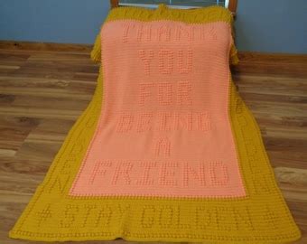 Crochet Golden Girls Throw Blanket Pattern , Afghan - Etsy