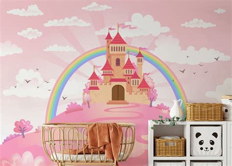 Enchanted Princess Castle Wallpaper Mural