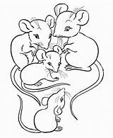 Animal Colouring Pages For Kids Mice Coloring Page sketch template