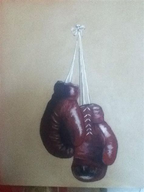 boxing gloves painted as a birthday pressy... | Painting | Painted boxes, Boxing gloves, Diy art