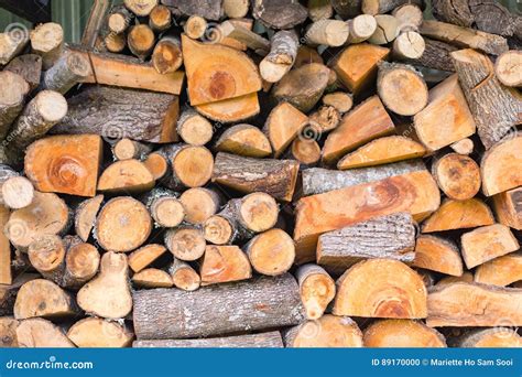 Stack of firewood logs stock photo. Image of logs, texture - 89170000