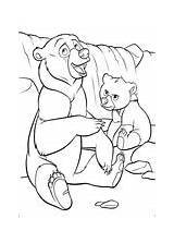 Kenai Bear And Koda Are Walking coloring Page  Free Printable Coloring sketch template