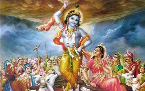 Krishna Lifting Govardhan - 1000x630 Wallpaper - teahub.io