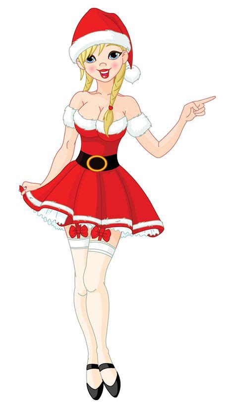 Mrs. Claus | Cartoon girl drawing, Naughty christmas, Santa pictures