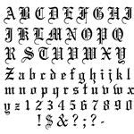 Free Printable Alphabet and Number Stencils in different fonts | Tattoo fonts, Calligraphy fonts ...