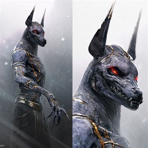 “#anubis #creaturedesign for #godsofegypt. I did these designs through ...