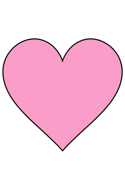 Printable Heart Template Large Clipart Best - Bank2home.com