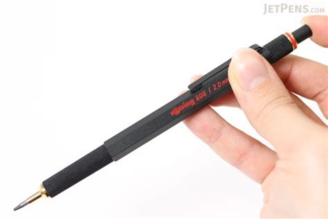 Rotring 800 Lead Holder Clutch Knock System - 2 mm - Black Body - JetPens.com