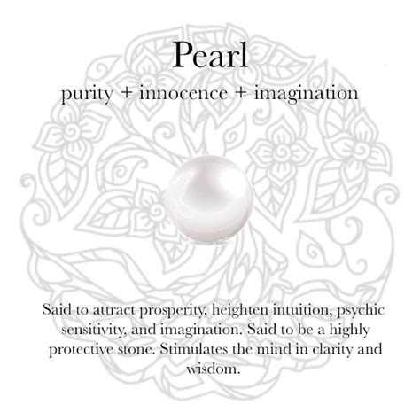 Pearl Gemstone | Crystal healing stones, Gemstone meanings, Pearl quotes