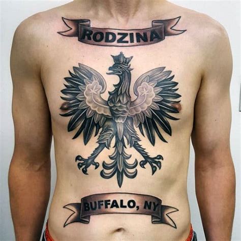 60 Polish Eagle Tattoo Designs For Men - Coat Of Arms Ink